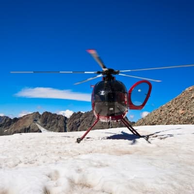 Le glacier en hélicoptère !